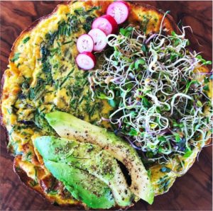 Herb Omelette with additions