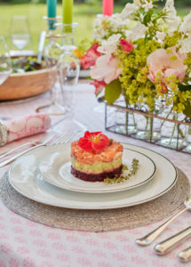 Salmon, Beet and Avocado Tartar with Lemon Vinaigrette