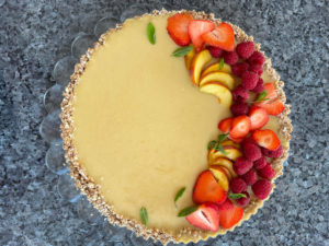 Summer Peach Tart – vegan, gluten-free and refined sugar free