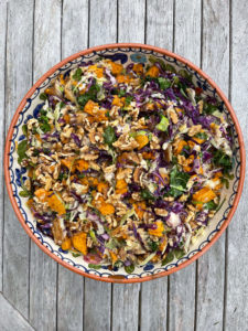 Sweet Potato, Cabbage & Garlic Salad