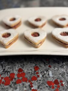 Raspberry Valentine Biscuits