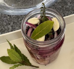 Easy Fermented Red Onions