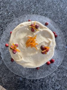 Festive Ginger Cake with Cream Cheese Frosting