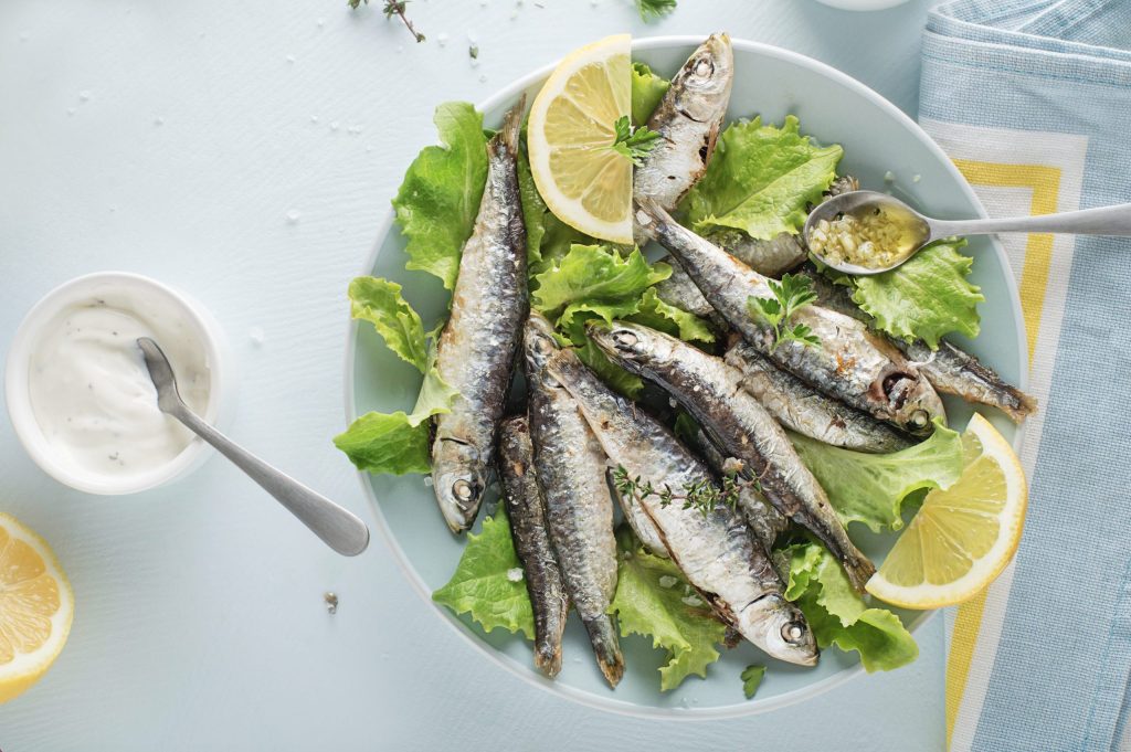 sardines on a plate - sardine diet