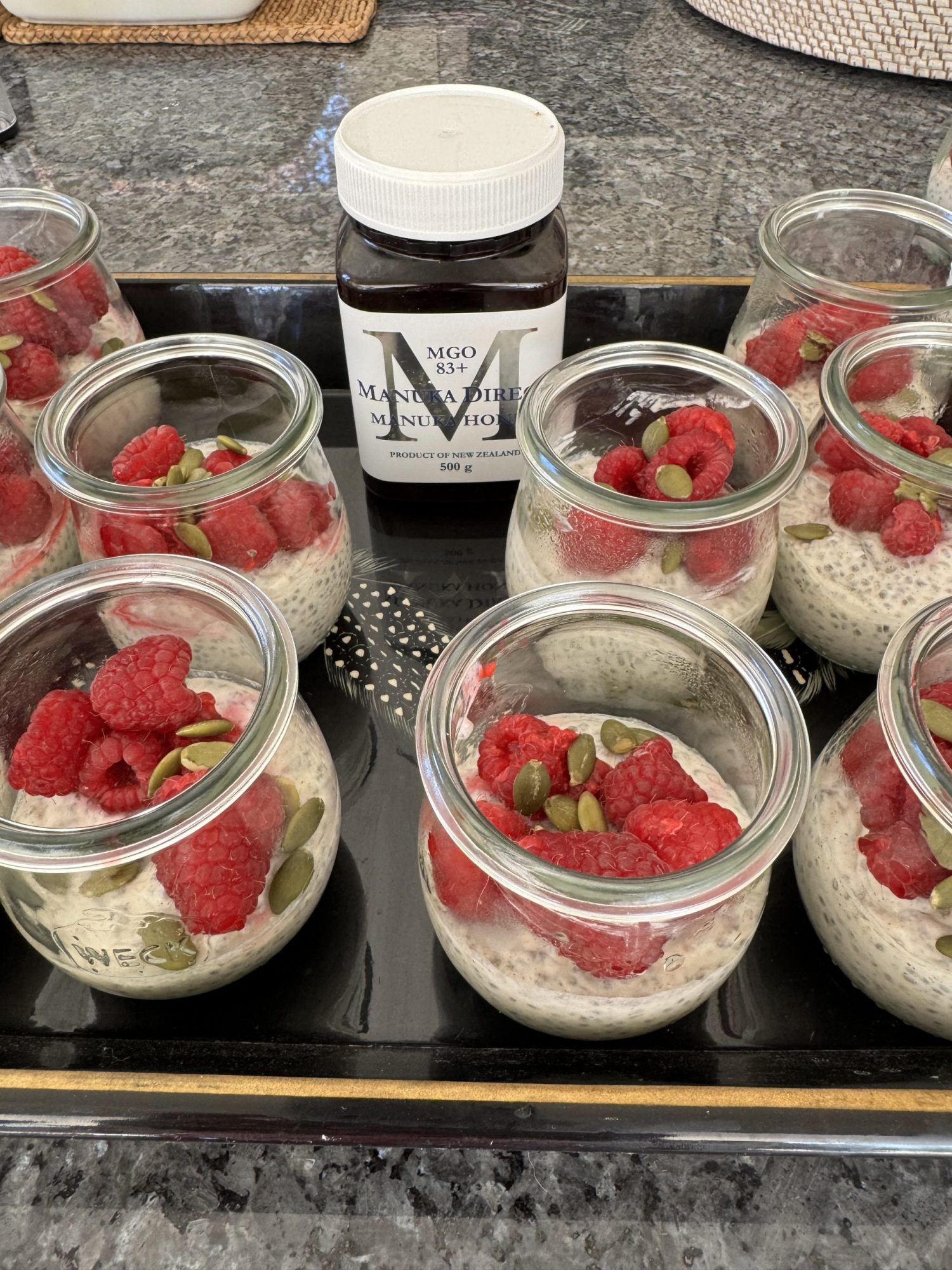 Manuka Honey Chia Pudding With Yoghurt